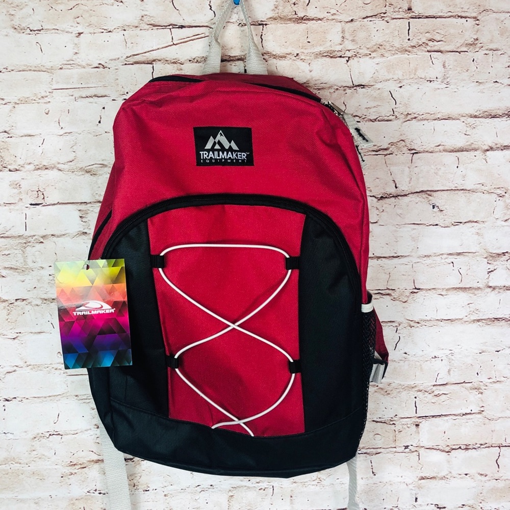 Trail maker equipment red backpack